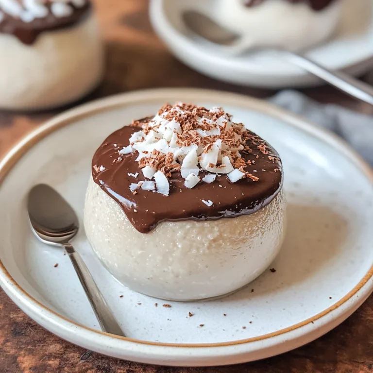 Budino al cocco e cioccolato