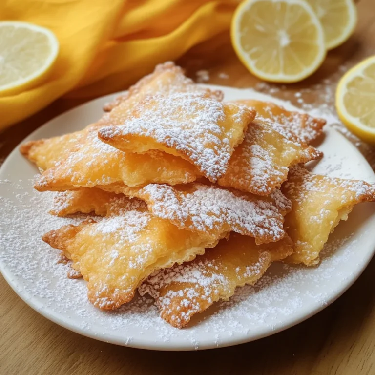 Chiacchiere al limoncello