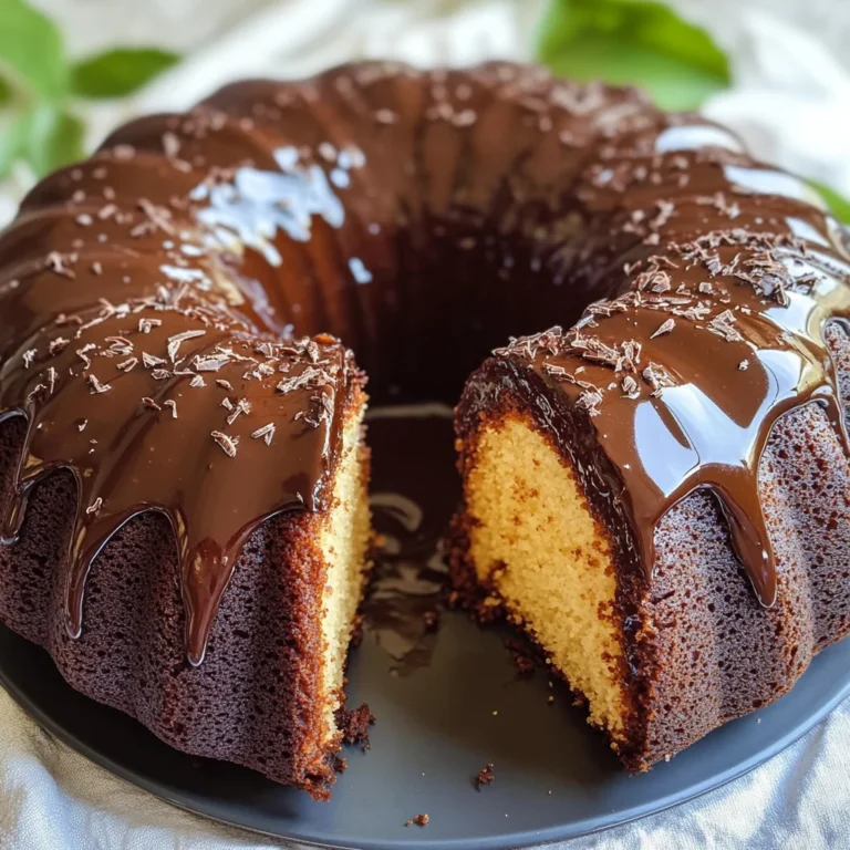 Ciambellone glassato al cioccolato