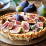 Crostata salata prosciutto di pollo e fichi