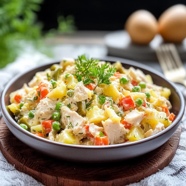 Insalata russa con pollo