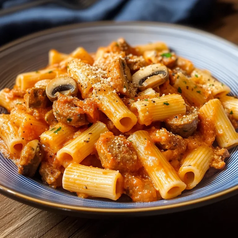 Pasta salsiccia e funghi