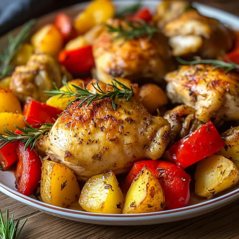 Pollo arrosto patate e peperoni