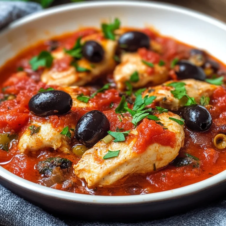 Pollo con pomodoro e olive