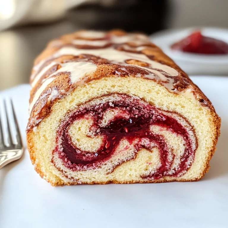 Rotolo marmorizzato con marmellata