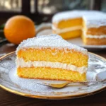 Torta versata all'arancia