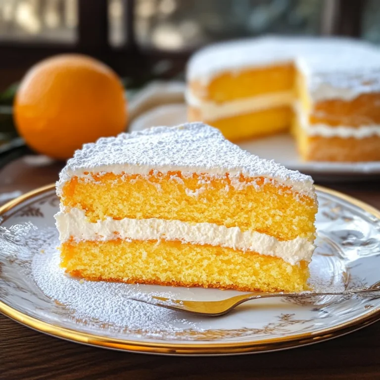 Torta versata all'arancia