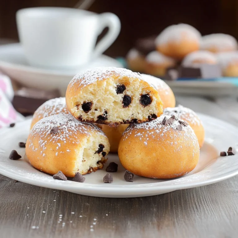 Bomboloni di ricotta e cioccolato al forno