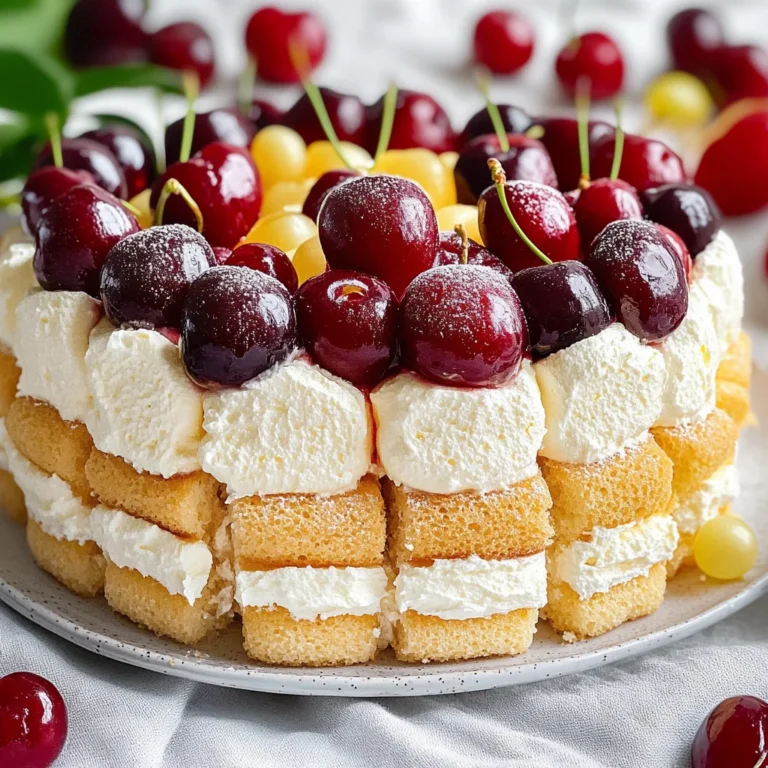 Charlotte chantilly e ciliegie