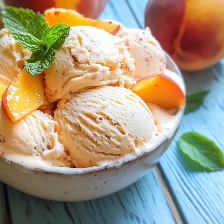 Gelato alla pesca
