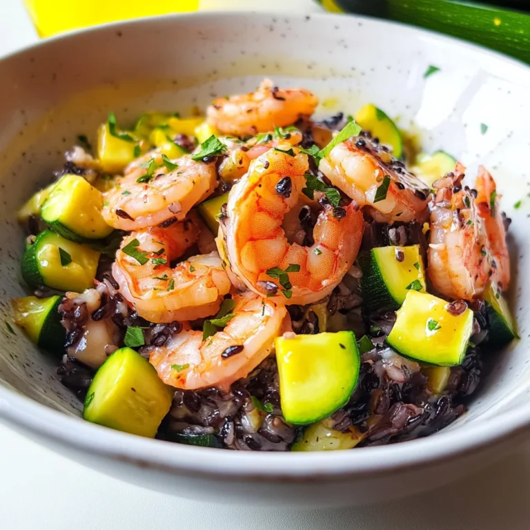 Insalata di riso venere gamberi e zucchine