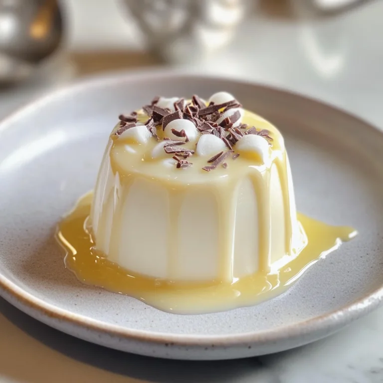 Panna cotta al cioccolato bianco