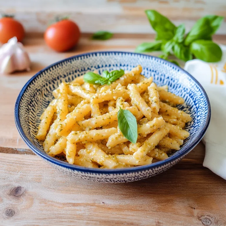 Pasta con pesto alla siciliana
