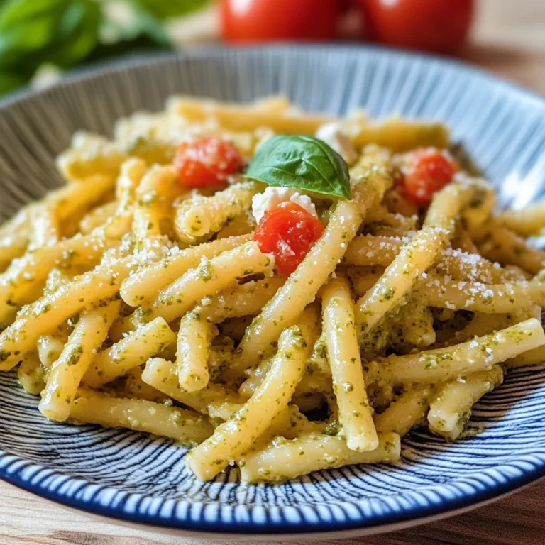 Pasta con pesto alla siciliana