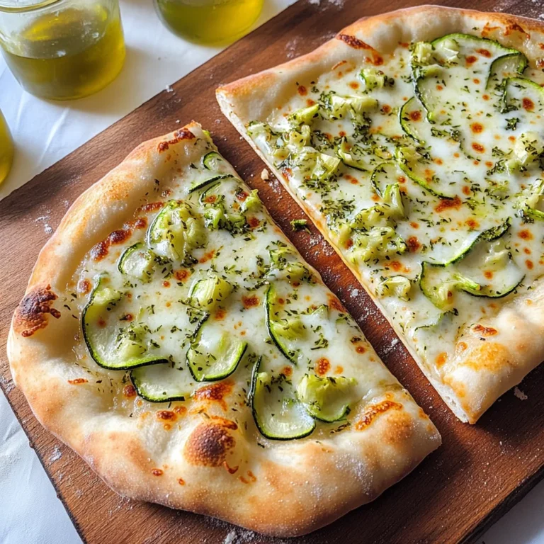 Pizza bianca con zucchine