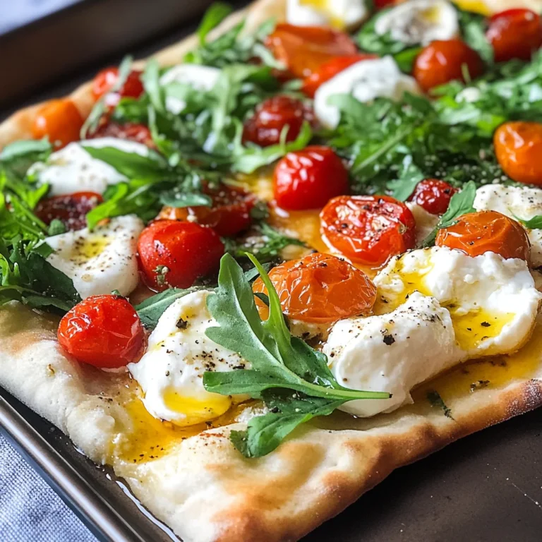 Pizza con burrata e pomodorini confit