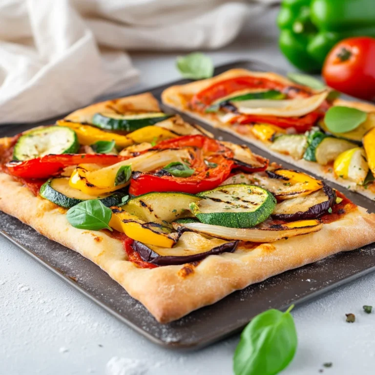 Pizza con verdure grigliate