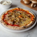 Pizza semintegrale ai funghi