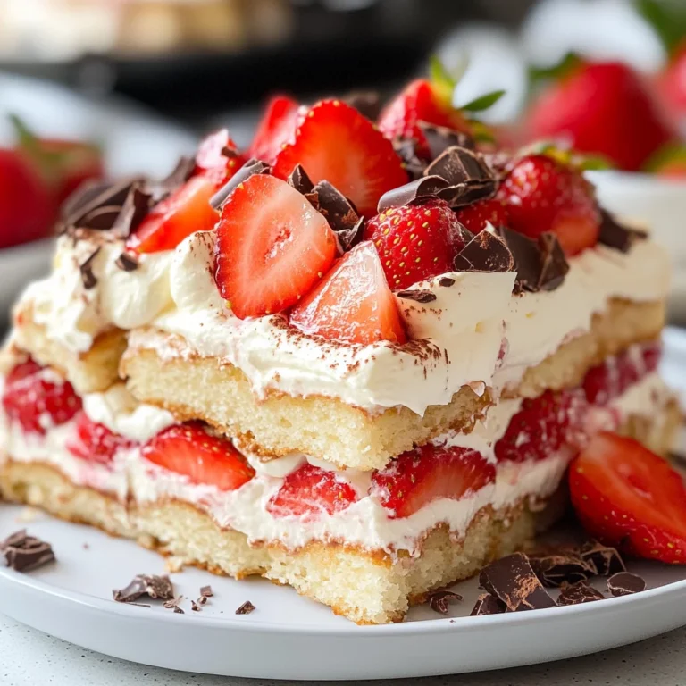 Tiramisù fragole e crema chantilly