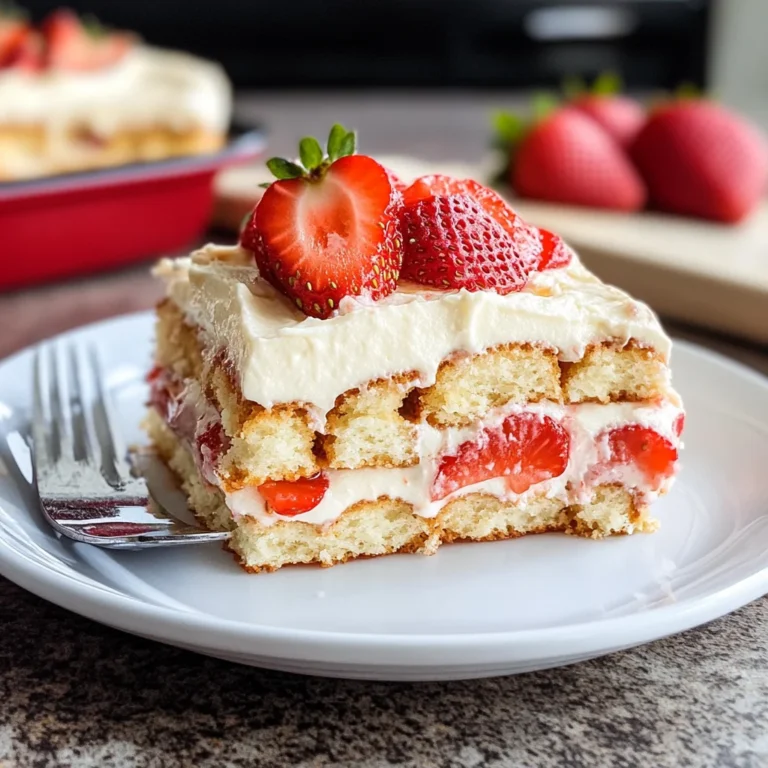 Tiramisù fragole e crema chantilly