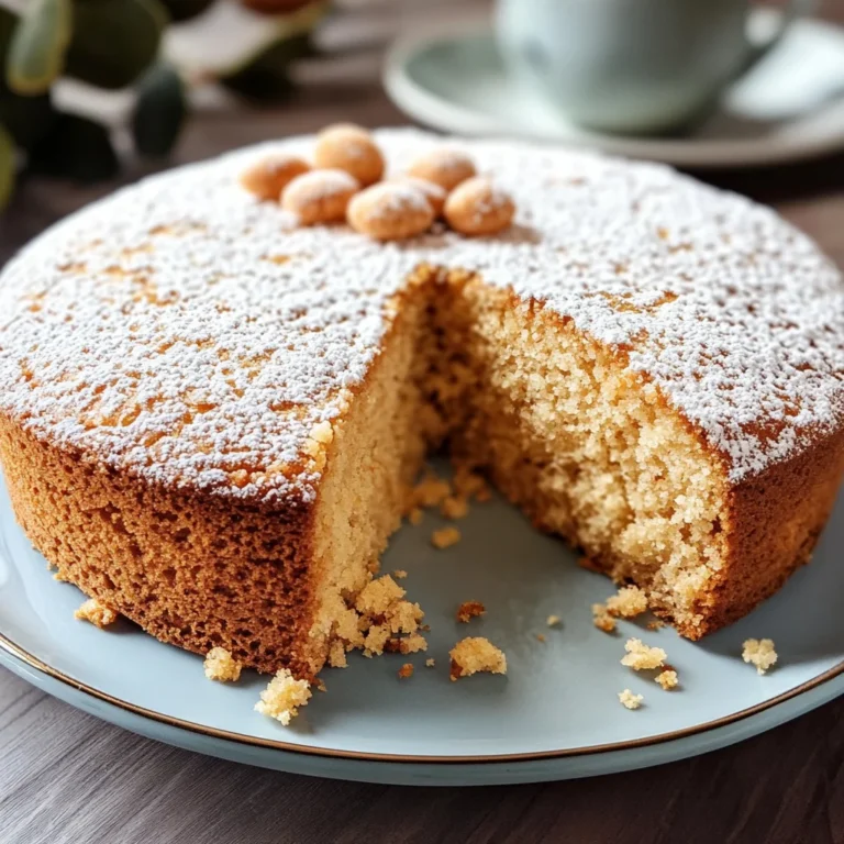 Torta agli amaretti