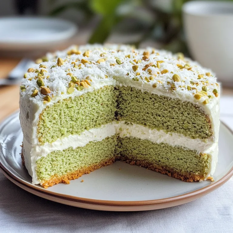 Torta pistacchio e cocco