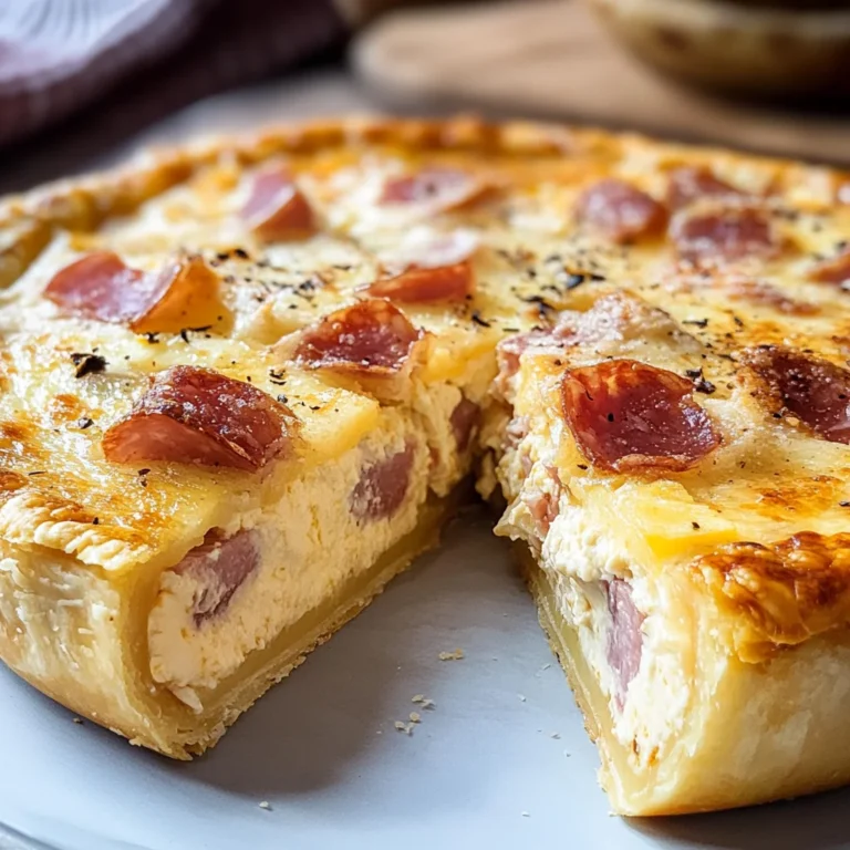 Torta rustica al formaggio e salumi